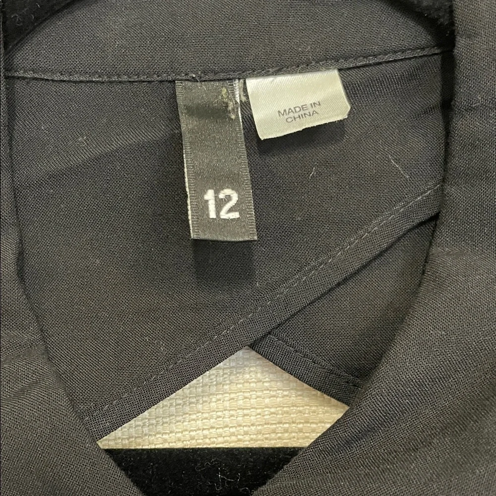 Divided Black Button Down Shirt - Picture 3 of 4